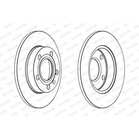 DDF1709C Brake Disc FERODO