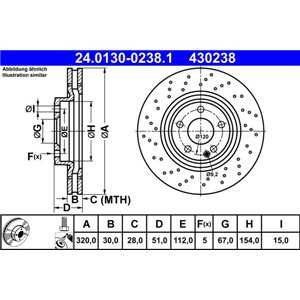 24.0130-0238.1 Тормозной диск ATE - Top1autovaruosad