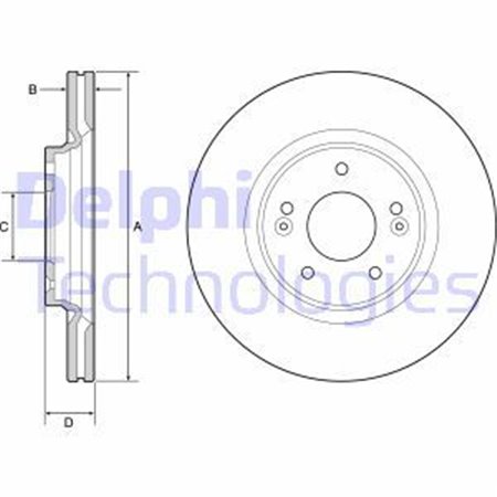 BG4931C Тормозной диск DELPHI