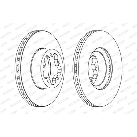 DDF1555C Brake Disc FERODO