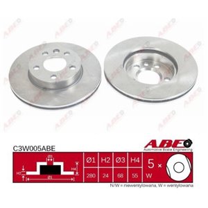 C3W005ABE Brake Disc ABE - Top1autovaruosad