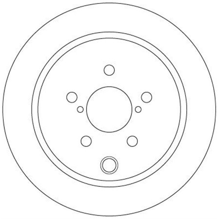 DF6503  Brake disc TRW 