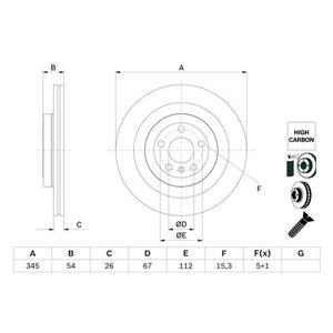 0 986 479 F69 Тормозной диск BOSCH     