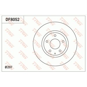 DF8052 Brake Disc TRW - Top1autovaruosad