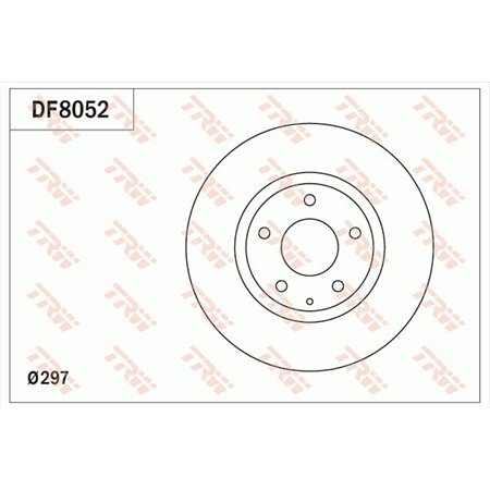 DF8052 Brake Disc TRW