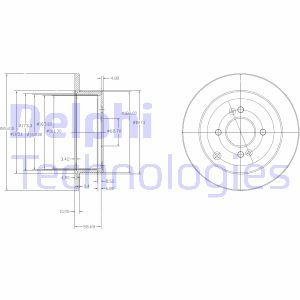 BG4097 Тормозной диск DELPHI - Top1autovaruosad