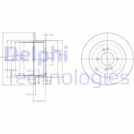 BG4097 Brake Disc DELPHI