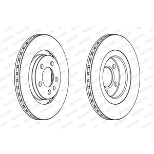 DDF928  Brake disc FERODO 