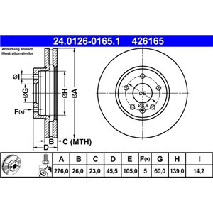 24.0126-0165.1 Тормозной диск ATE - Top1autovaruosad