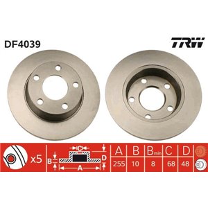 DF4039 Brake Disc TRW - Top1autovaruosad