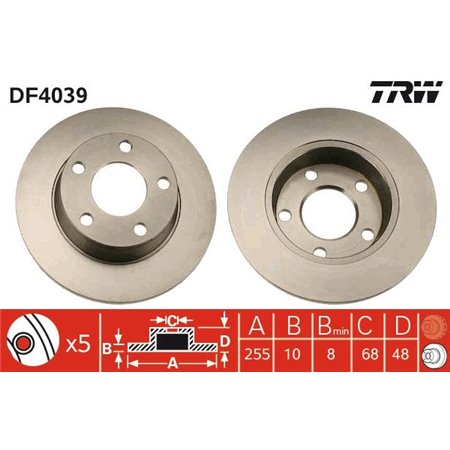 DF4039 Piduriketas TRW