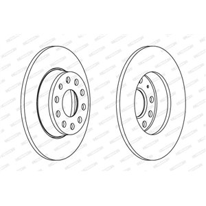 DDF1895C  Brake disc FERODO 