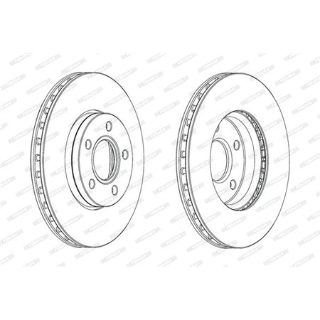 DDF2062C Brake Disc FERODO