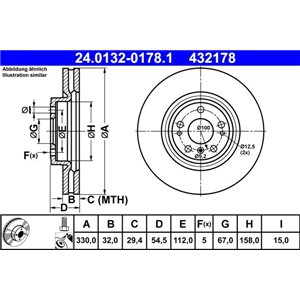 24.0132-0178.1 Тормозной диск ATE - Top1autovaruosad