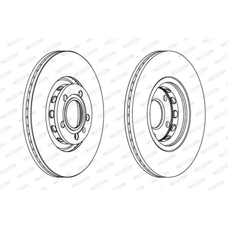 DDF1707 Brake Disc FERODO