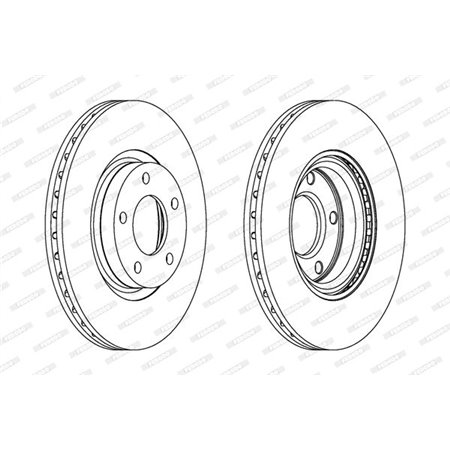 DDF1312C Brake Disc FERODO