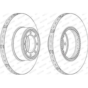FCR321A Тормозной диск FERODO     
