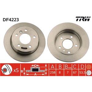 DF4223 Тормозной диск TRW      - Top1autovaruosad