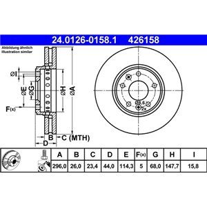 24.0126-0158.1 Тормозной диск ATE - Top1autovaruosad