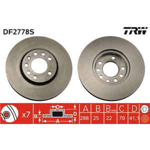 DF2778S Jarrulevy TRW - Top1autovaruosad