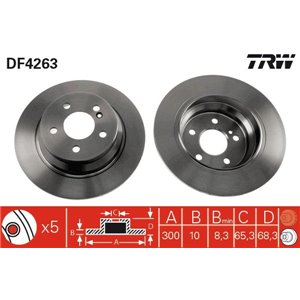 DF4263 Тормозной диск TRW - Top1autovaruosad