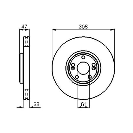 0 986 479 199 Brake Disc BOSCH