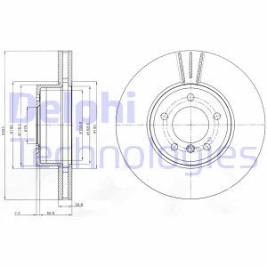 BG9871C Тормозной диск DELPHI - Top1autovaruosad