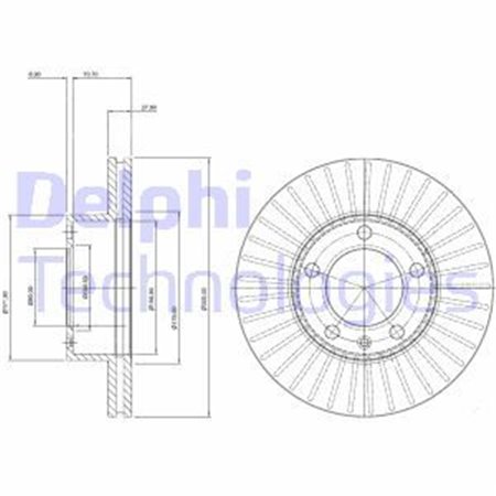 BG9692 Brake Disc DELPHI