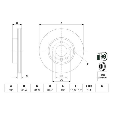 0 986 479 248 Brake Disc BOSCH