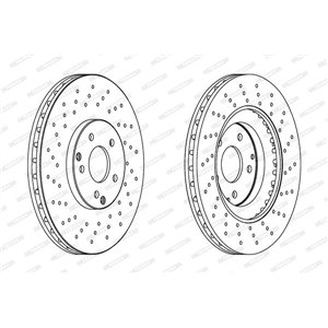 DDF1582C-1 Тормозной диск FERODO     