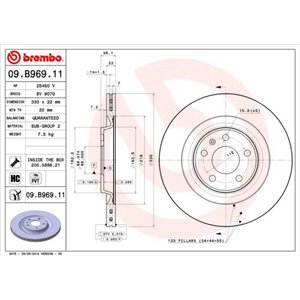 09.B969.11 Bromsskiva BREMBO - Top1autovaruosad