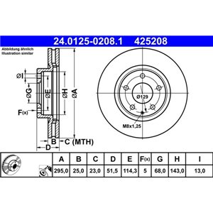 24.0125-0208.1 Тормозной диск ATE - Top1autovaruosad