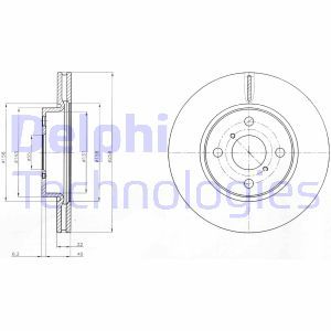 BG4116C Bromsskiva DELPHI - Top1autovaruosad