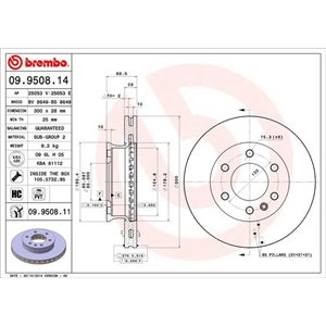 09.9508.11 Piduriketas BREMBO - Top1autovaruosad