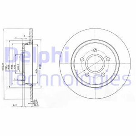 BG3897C Bromsskiva DELPHI