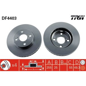 DF4403  Brake disc TRW 