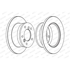 FCR229A Brake Disc FERODO - Top1autovaruosad