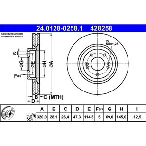 24.0128-0258.1 Тормозной диск ATE - Top1autovaruosad