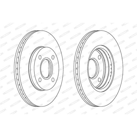 DDF1072 Brake Disc FERODO