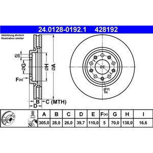 24.0128-0192.1  Brake disc ATE 