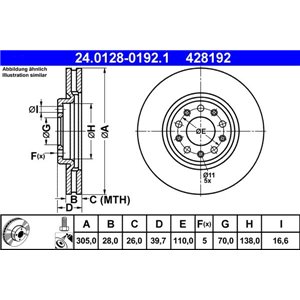 24.0128-0192.1 Тормозной диск ATE - Top1autovaruosad