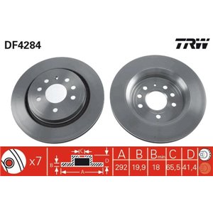 DF4284 Тормозной диск TRW     
