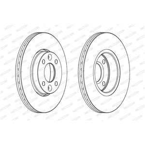 DDF1201C Bromsskiva FERODO - Top1autovaruosad