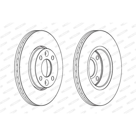 DDF1201C Brake Disc FERODO