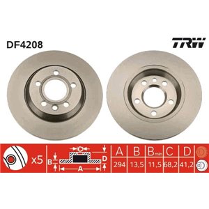 DF4208 Bromsskiva TRW - Top1autovaruosad