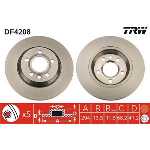 DF4208  Brake disc TRW  - Top1autovaruosad