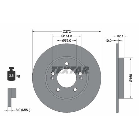 92291703 Brake Disc TEXTAR