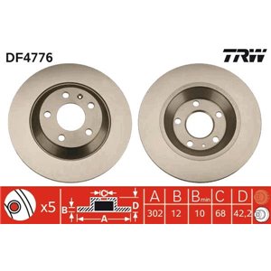 DF4776 Bromsskiva TRW - Top1autovaruosad