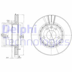 BG3768 Brake Disc DELPHI - Top1autovaruosad