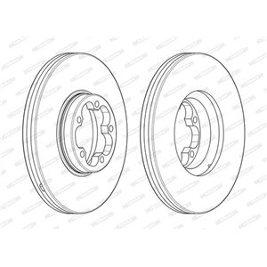 DDF2468-1 Тормозной диск FERODO - Top1autovaruosad